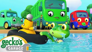 The Dirty River  Geckos Garage  Cartoons For Kids  Toddler Fun Learning [upl. by Adnima]