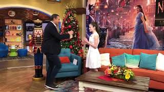 Mackenzie Foy  Showing her taekwondo in the TV show Despierta America [upl. by Sugihara]