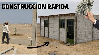 COMO hacer CASA en 10 HORAS usando PLACAS de CONCRETO  BLOQUES DE HORMIGON prefabricado [upl. by Ueihtam]