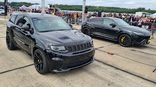 Lamborghini Urus vs Jeep Cherokee Trackhawk [upl. by Grimbly803]