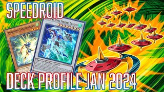 YUGIOH Speedroid Deck Profile  1 CARD COMBO JAN 2024 [upl. by Linnet]