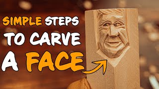 Full COMPLETE Guide To Carving A Face  Simple Steps To Wood Carving A Face [upl. by Resiak752]