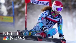 Meet Mikaela Shiffrin The 22YearOld Skiing Phenom On The US Olympic Team  NBC Nightly News [upl. by Arimihc986]