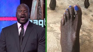 Shaqs Pedicured Feet Are the NASTIEST Sht Youll See All Day [upl. by Fairman100]