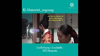 LeeSeYoung x LeeJunHo BTS Moments in eps 1315 part1 [upl. by Dalila]