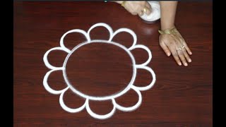 Ganesh Chathurthi Special kolam🌺Vinayagar muggulu for 2023🌺Easy rangoli for Ganesh Festivel [upl. by Frederic]