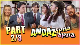 ANDAAZ APNA APNA MOVIE REACTION Part 23  Amir khan and Salman Khan [upl. by Owens]