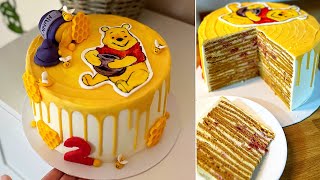 MICIMACKÓS MEDOVIK 🍯🐻  festett fondant kép egyszerűen  BebePiskóta [upl. by Diad]