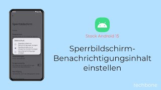 SperrbildschirmBenachrichtigungsinhalt einstellen Android 15 [upl. by Gettings]