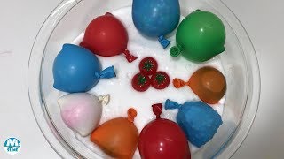 Mixing Random Things Into Glossy Slime  Most Satisfying Slime Videos  Min Slime [upl. by Teyugn]