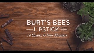 Burts Bees Lipstick Swatches  14 Shades [upl. by Azral]