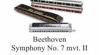 Beethoven Symphony No 7 mvt 2  Harmonica [upl. by Yenolem432]