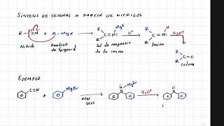 Síntesis de cetonas a partir de nitrilos [upl. by Rebliw]