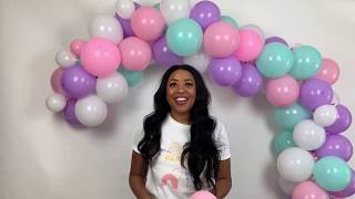 EASIEST balloon arch tutorial without stand  PARTY DASH [upl. by Srednas]