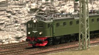 Roco NSB El 12 first run Ofotbanen layout HD [upl. by Schumer]