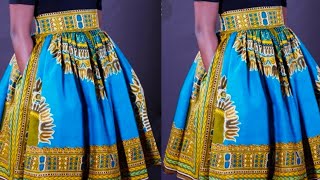 How to make Gathered Skirt with pockets [upl. by Ilam41]