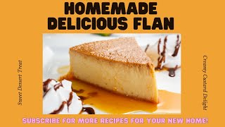 Homemade Flan Easy Recipe [upl. by Perrin100]