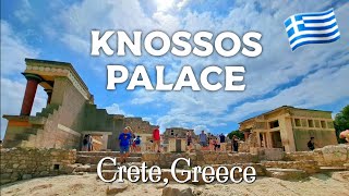 Crete Ancient Greek Ruins of Knossos🏛  The Minoan Palace 4K  UHD  Walking Tour [upl. by Adlar991]