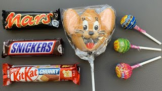 Asmr Lollipops Candies Gummy Candy and Chocolate [upl. by Payne]