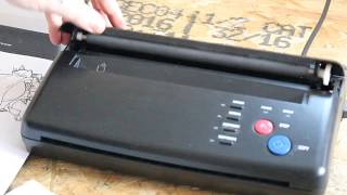 How to use a Thermal Printer for tattoo stencil [upl. by Conner778]