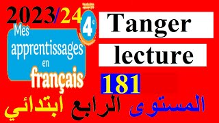 4AEP lecture Tanger Page181 Mes apprentissages en français4 [upl. by Eynobe]