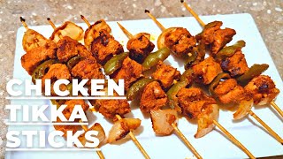 Chicken Tikka Sticks Recipe  Chicken Tikka Sticks by Aromalicious Cooking with Amna [upl. by Fillander]