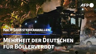 Böllerverbot an Silvester Mehrheit der Deutschen dafür  AFP [upl. by Hsemar]