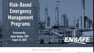 Client Education Series Webinar  Risk Based Emergency Management Program [upl. by Ennaylime440]