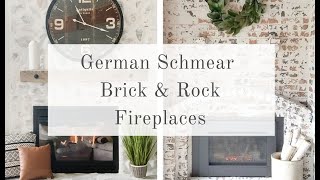 German Schmear Fireplace Ideas Brick amp Rock and Testing Mortar Mix amp Joint Compound [upl. by Jollenta]