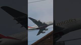 A380 DEPARTS OVER HOUSES shorts [upl. by Kalindi927]