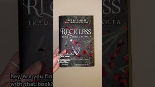 it happened again… bookworm books bookish reading reader bookrecommendations reckless [upl. by Alfi]