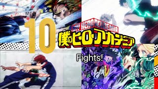 Top 10 My Hero Academia fights 2 Year and 300 subscriber special [upl. by Fatima677]