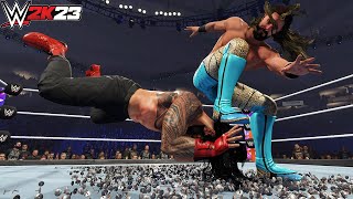 50 Best Finishers on THUMBTACKS in WWE 2K23 [upl. by Tallulah]