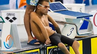 Mens 100m freestyle S1  Final  2014 IPC Swimming European Championships Eindhoven [upl. by Reiniar]