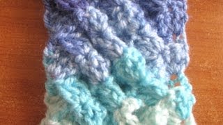 Woven Shell Crochet Stitch  Crochet Tutorial [upl. by Reinald906]