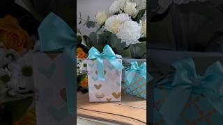 How to wrap a gift with a handle giftideas giftbox giftwrapping [upl. by Yssej]