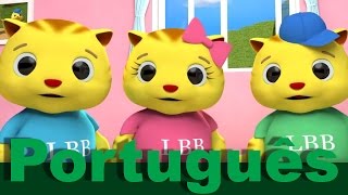 Três Gatinhos  canções infantis  LittleBabyBum [upl. by Ruben673]