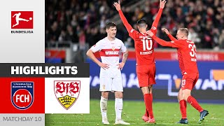 48 Meter Goal  1 FC Heidenheim  VfB Stuttgart 20  Highlights  Matchday 10  Bundesliga 2324 [upl. by Aggri643]