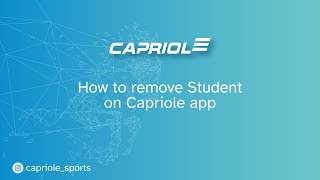 Removing a Student  Capriole Admin Academy Management [upl. by Sullecram]