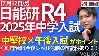 ＃167【中学受験】日能研R4（7月12日版）中堅校×午後入試がポイント！ [upl. by Merla]