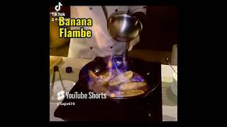 Banana Flambe food desserts dessertrecipe banana bananarecipe flambe cooking recipe foodes [upl. by Abbotsun318]