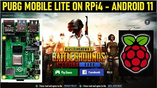 Raspberry Pi 4 PUBG MOBILE LITE  ANDROID 11  GAME TEST [upl. by Arihday]