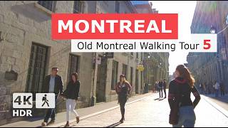 4K  Old Montreal Walking Tour 5  SaintPaul Street  Quebec Canada 2024 [upl. by Toddy680]