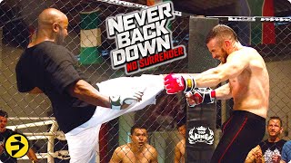 NEVER BACK DOWN NO SURRENDER  Michael Jai White quotCasequot vs Owen OBrien quotCobraquot  Fight Scene [upl. by Smada]