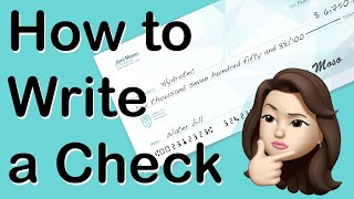 How to WRITE A CHECK  The Right Way to Write Dollars amp Cents [upl. by Eilujna566]