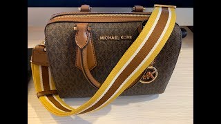 Whats in my Michael Kors Small Duffle Bag Purse [upl. by Naamana]