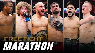 UFC 298 Free Fight Marathon [upl. by Dnallor]