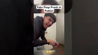 Fake POOP Prank fyp foryou clips pranks funny shorts [upl. by Eslud]