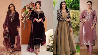 quotLatest Impressive Dresses Designs For Winter Season Fancy Dresses Designs New Velvet Collectionquot [upl. by Nnaeirb808]