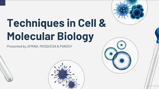 Part 2 of Techniques in Cell amp Molecular Biology by Jayson Pandoy [upl. by Anahgem]